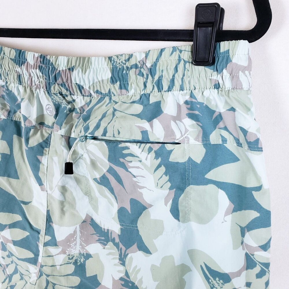 Eddie Bauer Travex Hybrid Shorts Womens M Nylon Tropical 3" Inseam Swim Trails - Picture 4 of 8